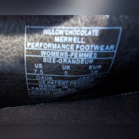 Merril Brown Leather Flats, Size 7.5 - Picture 7 of 7